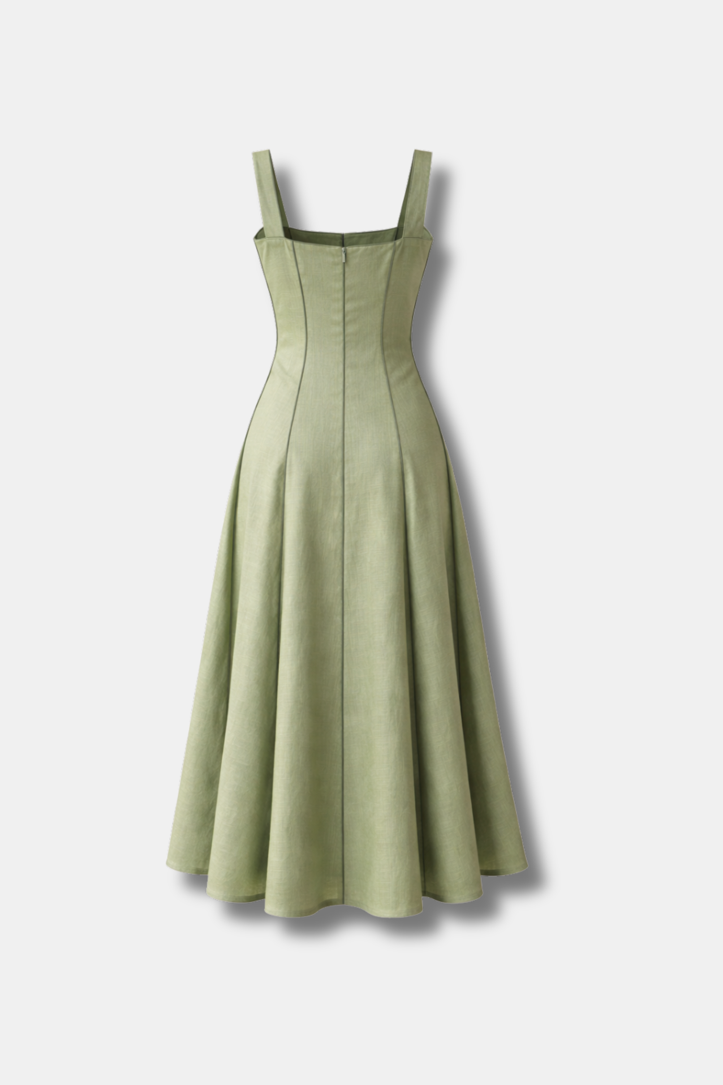 VESTIDO FLORA LINO VERDE MENTA