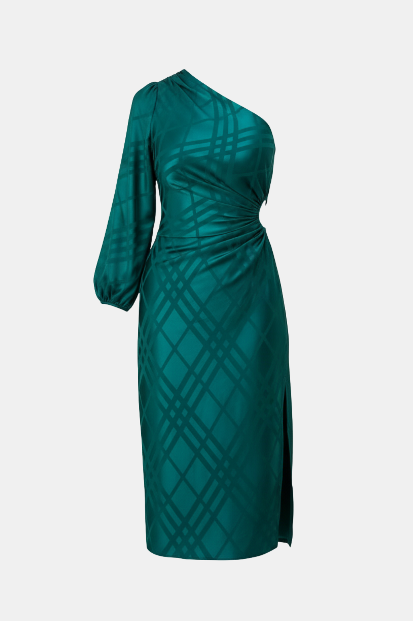 VESTIDO ASIMETRICO JACQUARD