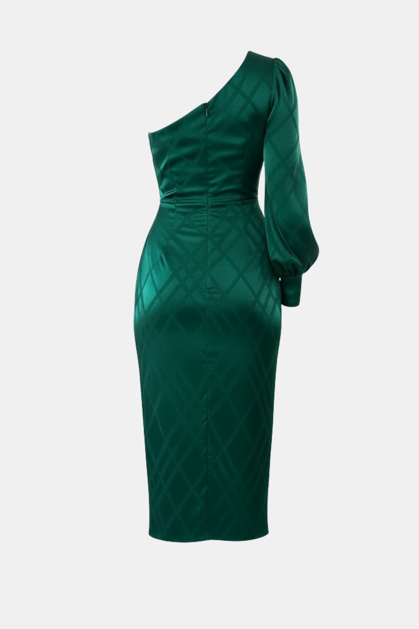 VESTIDO ASIMETRICO JACQUARD