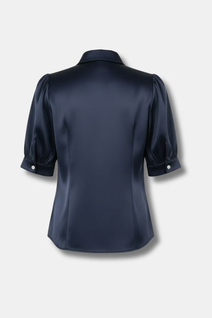 CAMISA SATEN AZUL