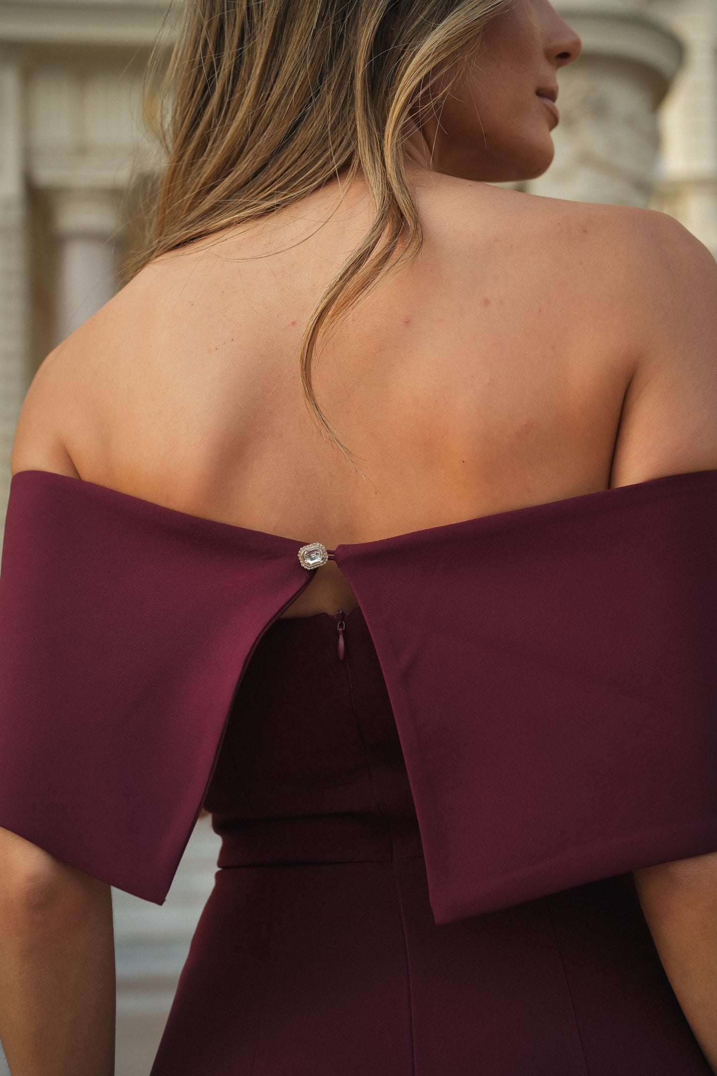VESTIDO VELERO GRANATE