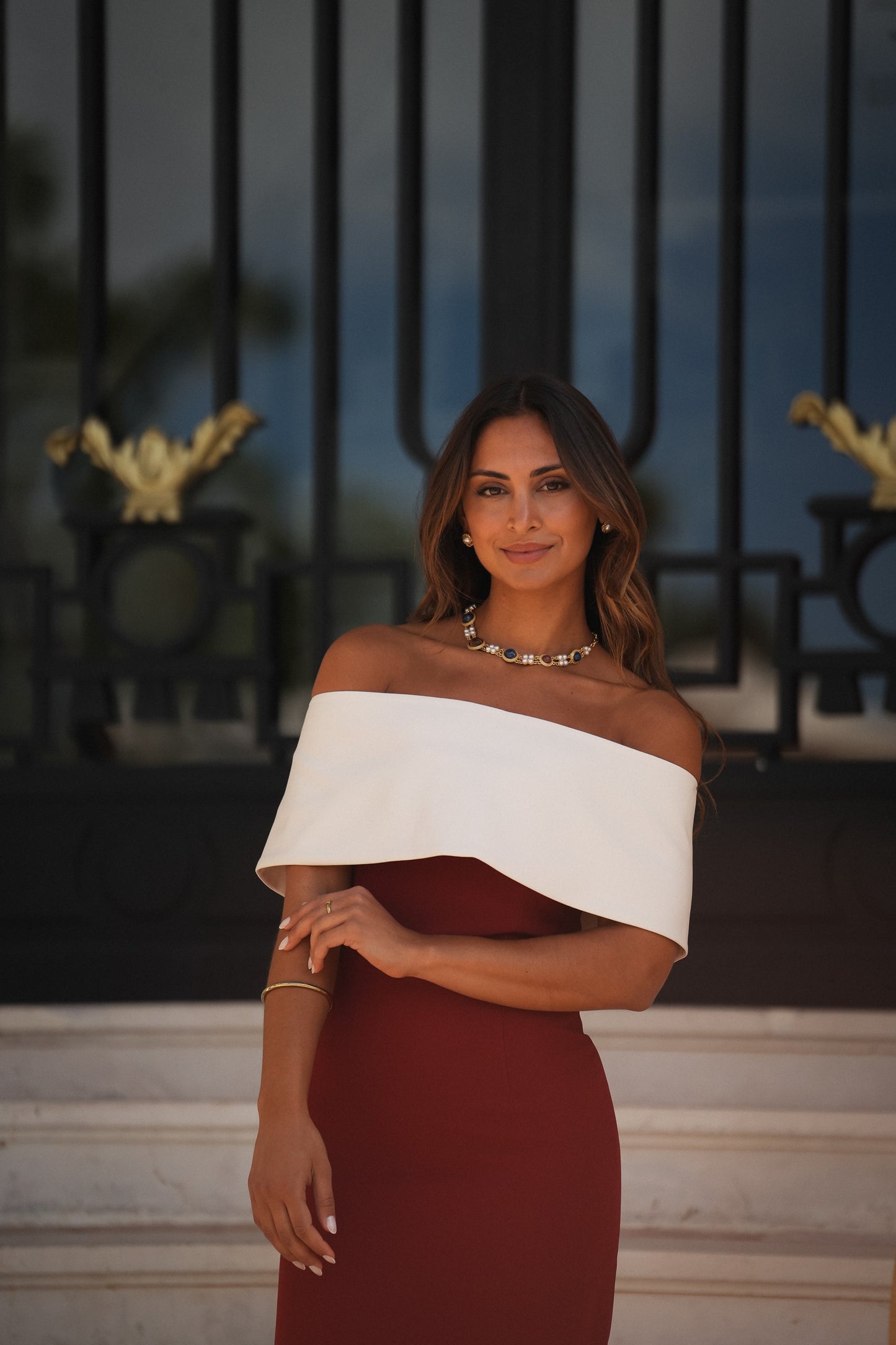 VESTIDO VELERO TEJA