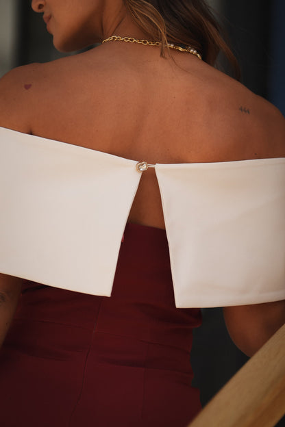 VESTIDO VELERO TEJA
