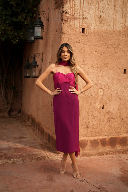 VESTIDO ALBA MAGENTA