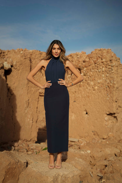 VESTIDO MANUELA AZUL MARINO