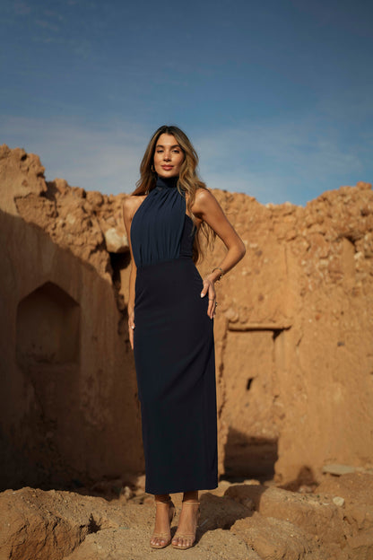 VESTIDO MANUELA AZUL MARINO